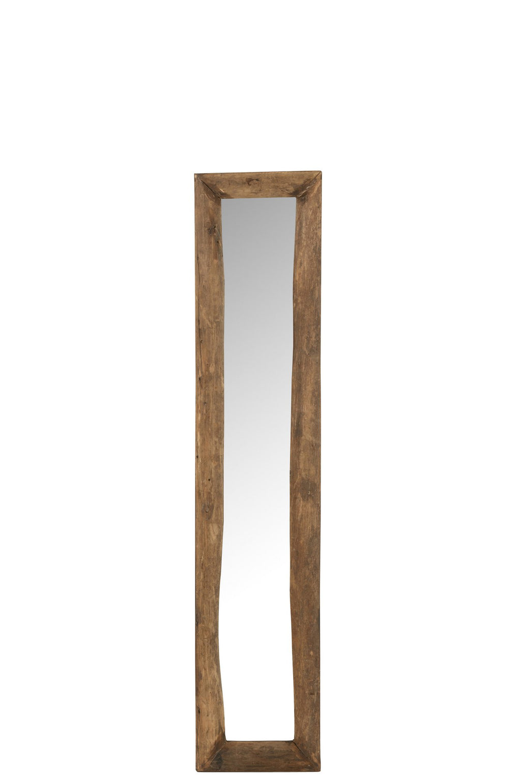 J-Line spiegel Rechthoek - hout - bruin - small - 120 x 24 cm