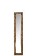 J-Line spiegel Rechthoek - hout - bruin - small - 120 x 24 cm