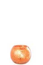 J-Line windlicht Bal Craquelé - glas - goud - small