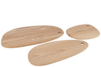 J-Line snijplank Sol - hout - naturel - large