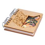 Duurzaam Houten Notitieboek – Komoni – Cat – Kat – Gerecycled papier – Navulbaar