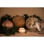 Kerstbal XL Ø 15 cm Roze Glas Kerstboomversiering