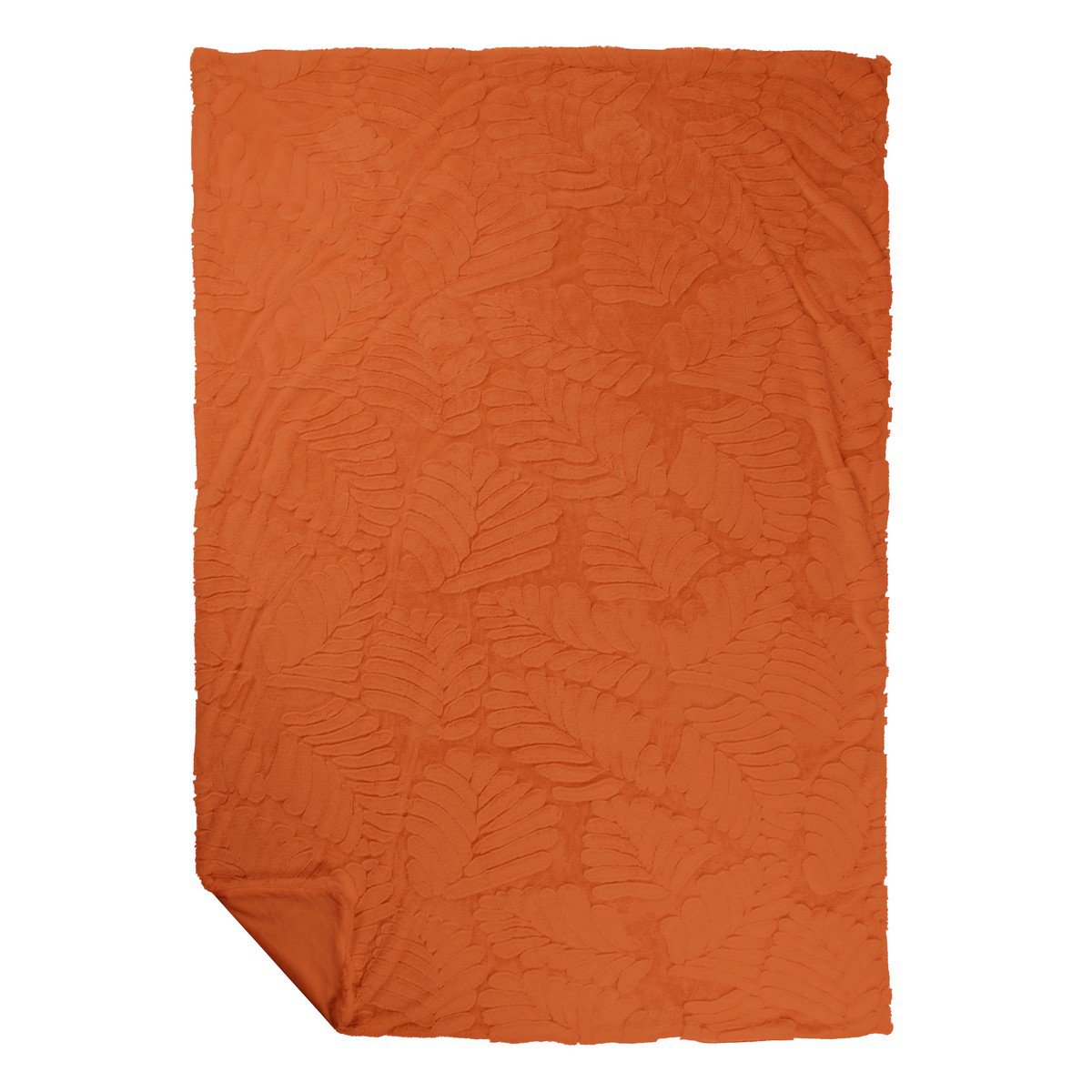 Plaid Bladeren Oranje 140x200cm