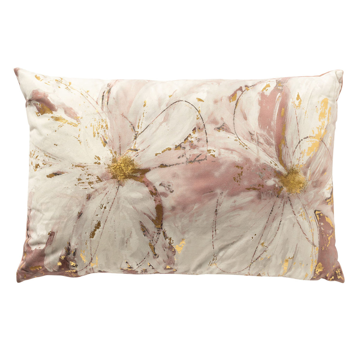Dutch Decor Susanna - Kussen 40x60 cm - Bloemmotief - Rose Tan - Roze