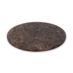 Marmer dienblad rond Ø30cm bruin