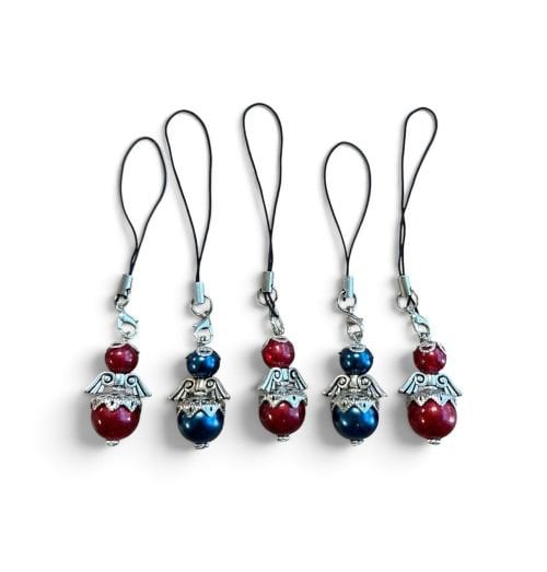 Beschermengelen blauw en rood (5 stuks)