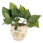 Bloempot Ø 19x19 cm Geel Keramiek Citroen Bloempot Binnen