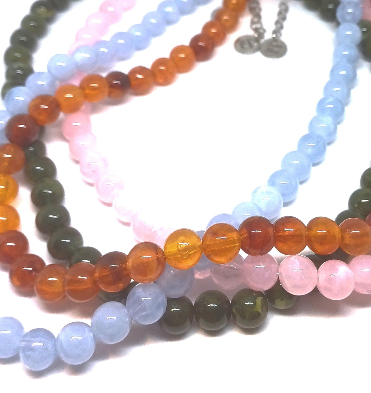 Acryl edelsteen ketting