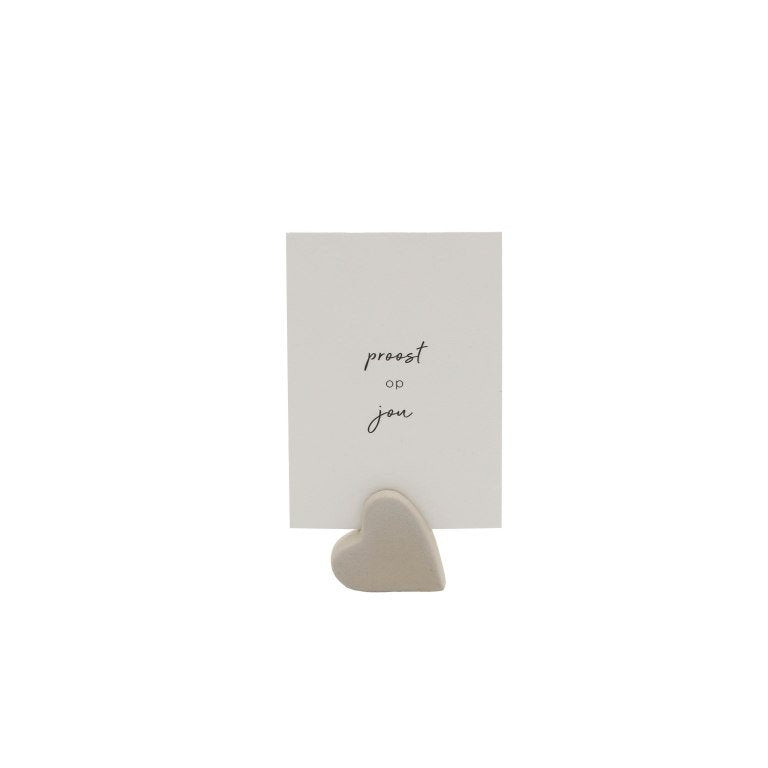 Leeff Card Holder Claire with card - Proost op jou
