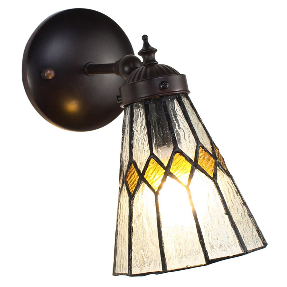Wandlamp Tiffany 17x12x23 cm transparant Glas Muurlamp