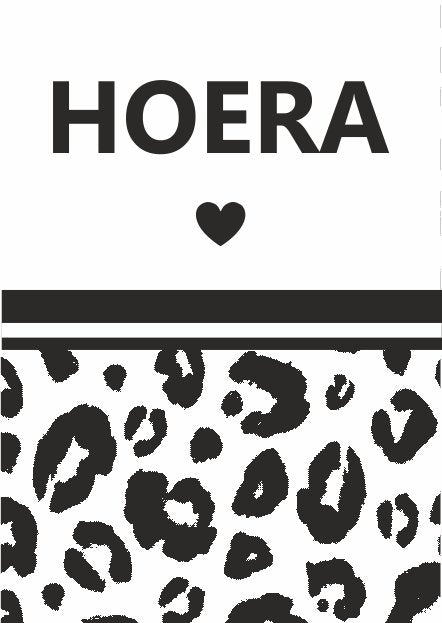 Hoera - wenskaart