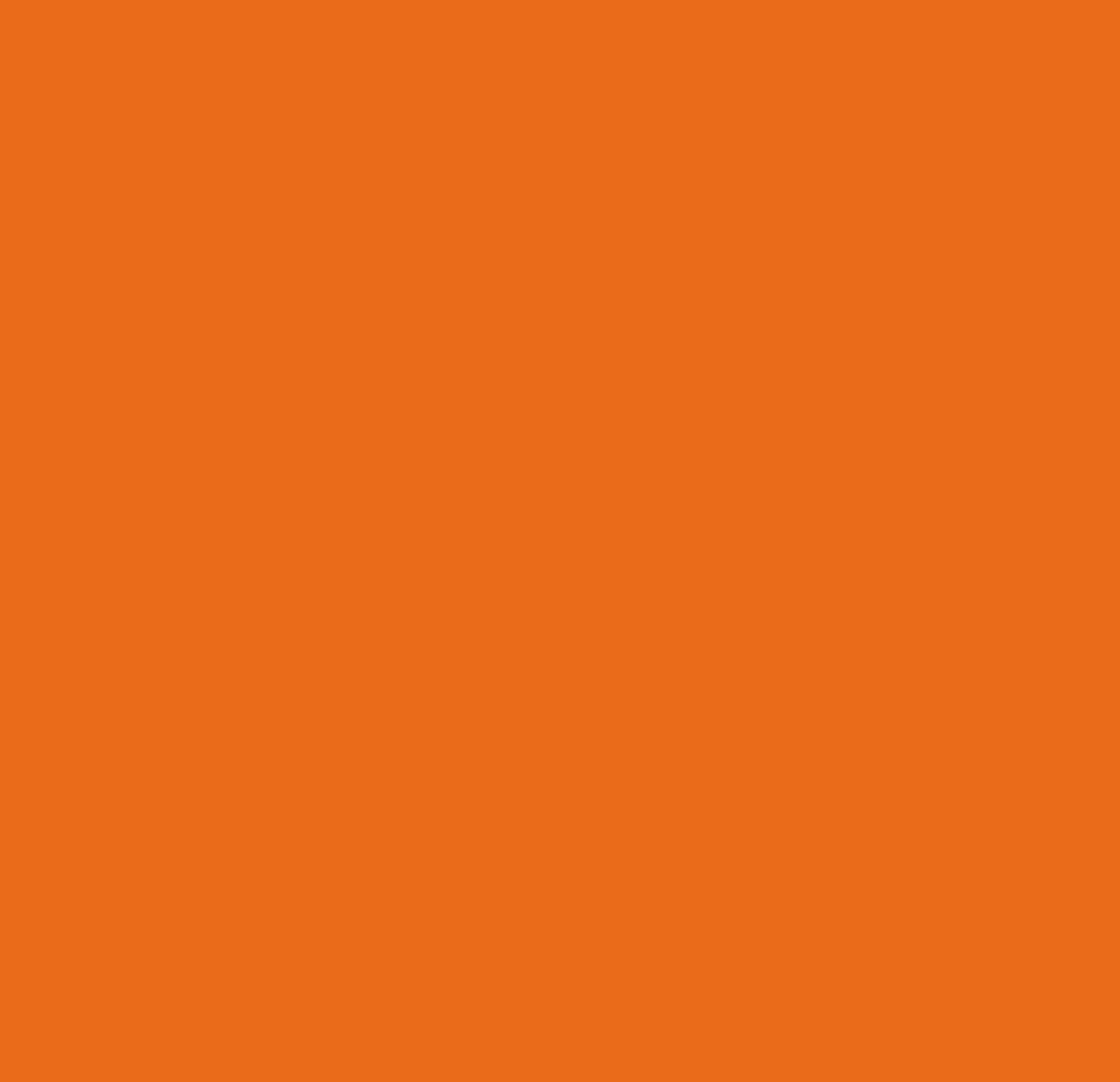 Fluor hechte Folie Mini rol oranje 45cmx1,5mtr