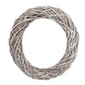 Krans Ø 50x9 cm Wit Rotan
