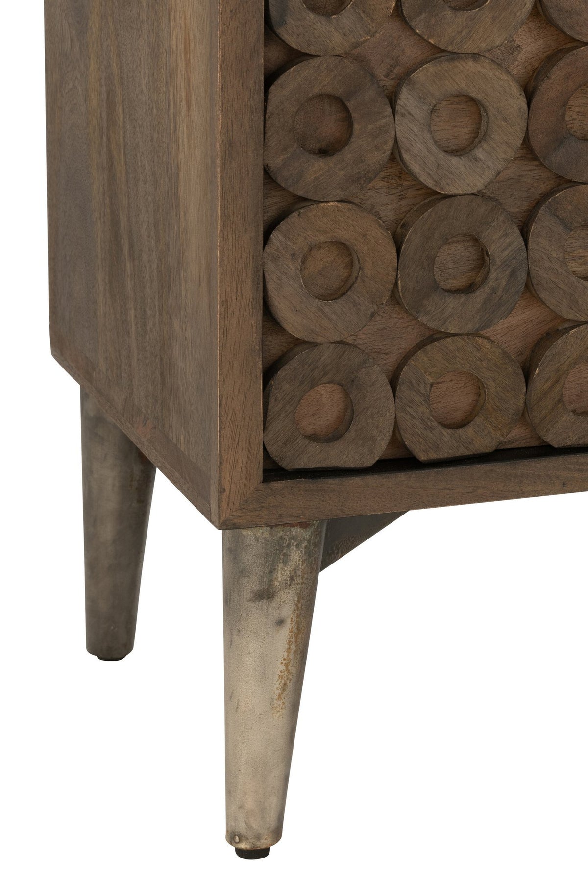 J-Line Buffet 4 Deuren Mangohout/Mdf Bruin