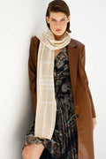 Galatia sjaal Ecru-Taupe
