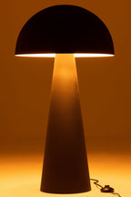 J-Line lamp Paddenstoel - metaal - zwart - extra large
