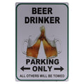 Bierdrinker Retro Wandbord 30x20