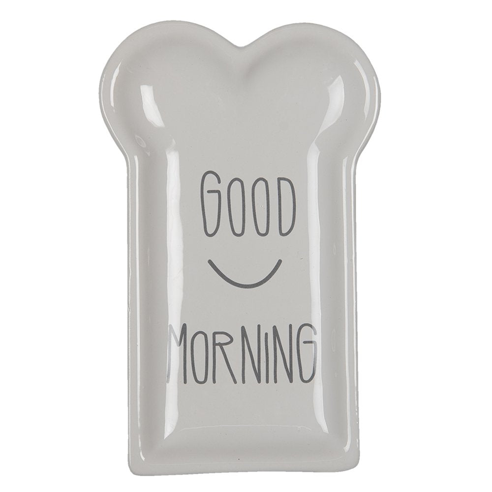Ontbijtbord 10x17 cm Wit Keramiek Bord