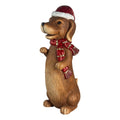 Decoratie Beeld Hond Bruin Kunststof Decoratie Beeld