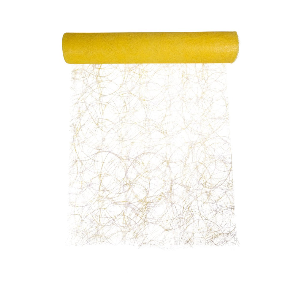 Decoweb Tafelband geel 60cmx25mtr