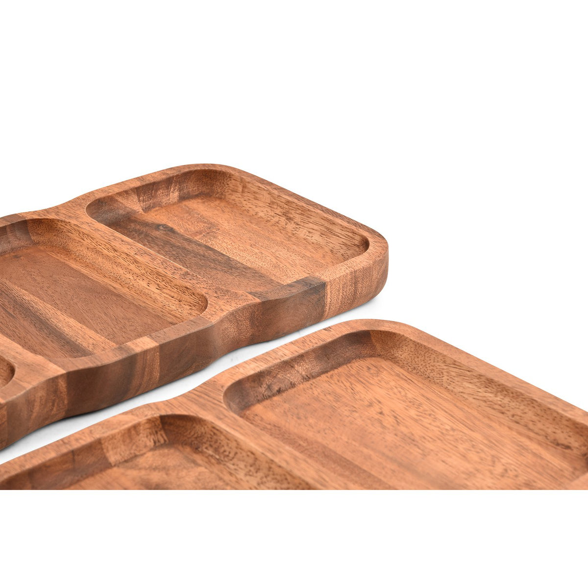 Serveerschaal 38x19xH3cm 3 delen Chop
