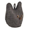 Deurstopper Kat 20x14x22 cm Grijs Synthetisch