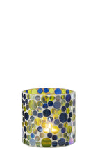 J-Line kaarshouder - glas - blauw/groen - M