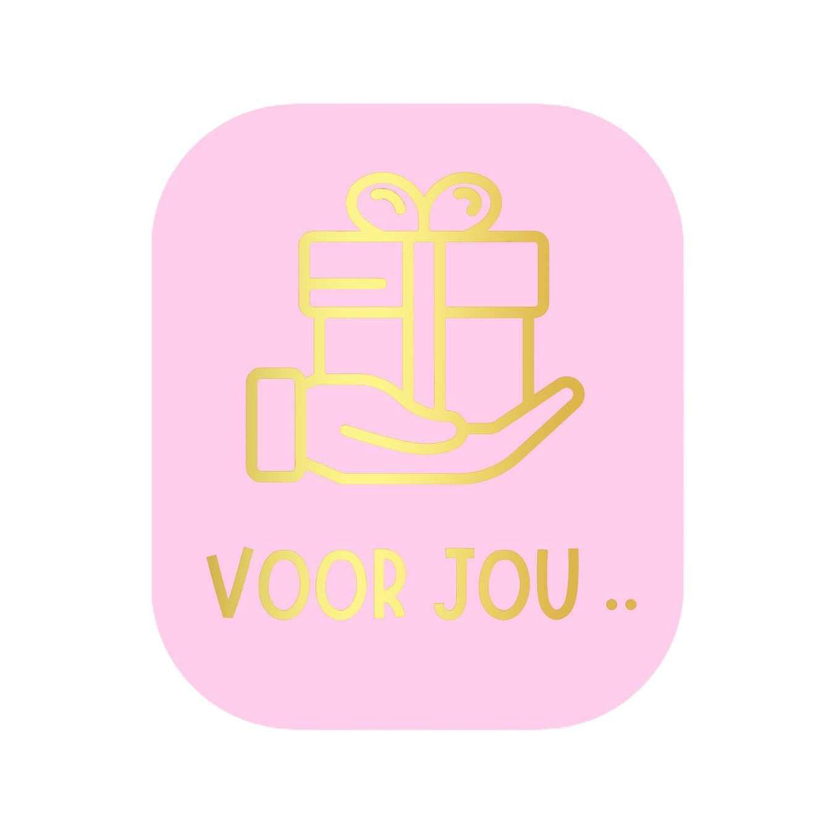 Etiketten – Voor jou. . - Roze – 250 Stuks