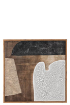 J-Line Kader Vlekken Canvas/Hout Mix