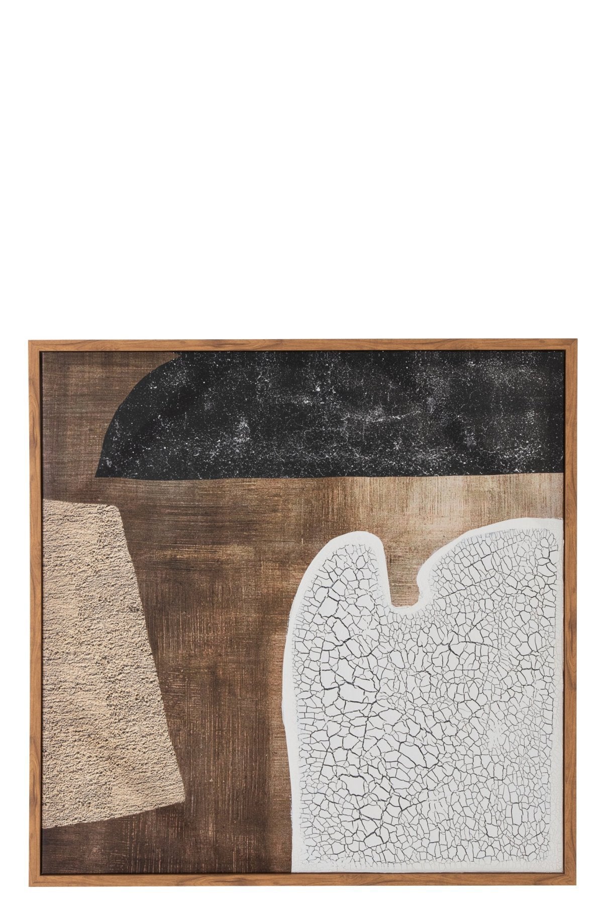 J-Line Kader Vlekken Canvas/Hout Mix