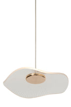 J-Line plafondlamp bloem - acryl - goud - small