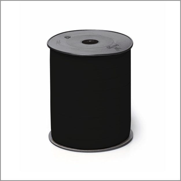 Paperlook krullint – 10 mm x 250 meter – zwart