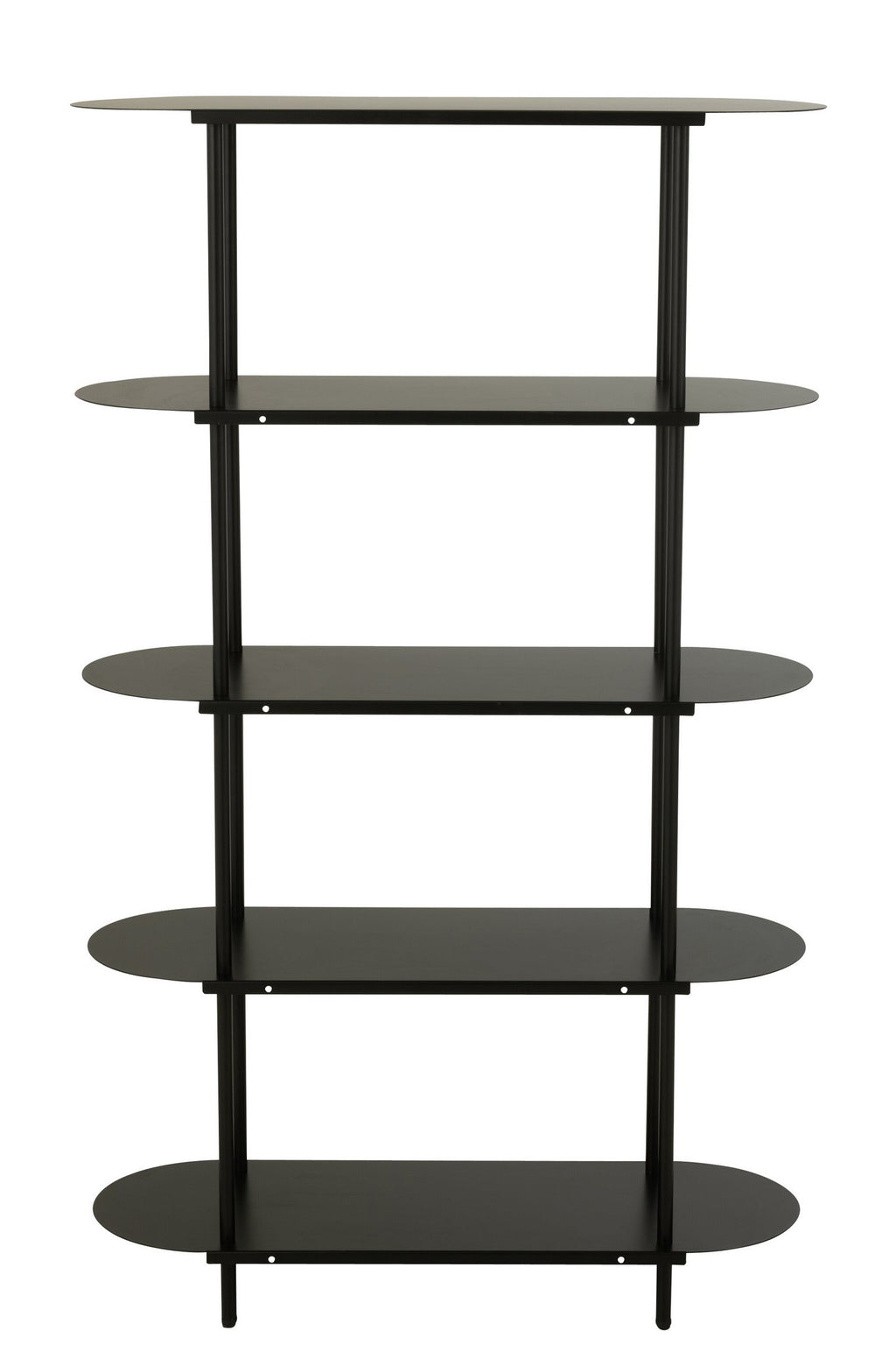 J-Line rek Ovaal - ijzer - zwart