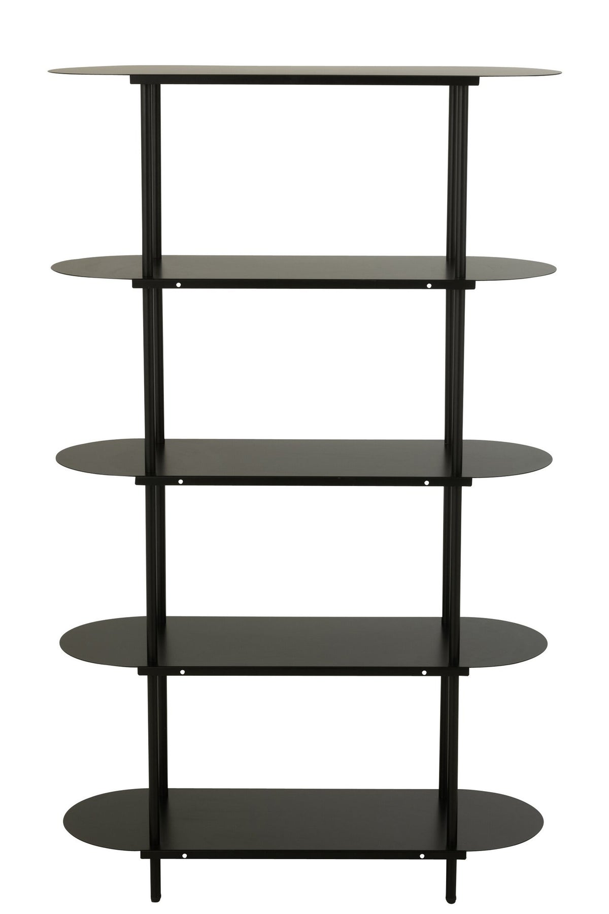J-Line rek Ovaal - ijzer - zwart