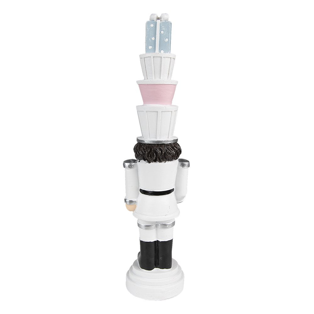 Kerstdecoratie Notenkraker 33 cm Wit Polyresin