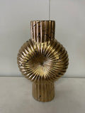 Polyresin pot goud met zwarte splash