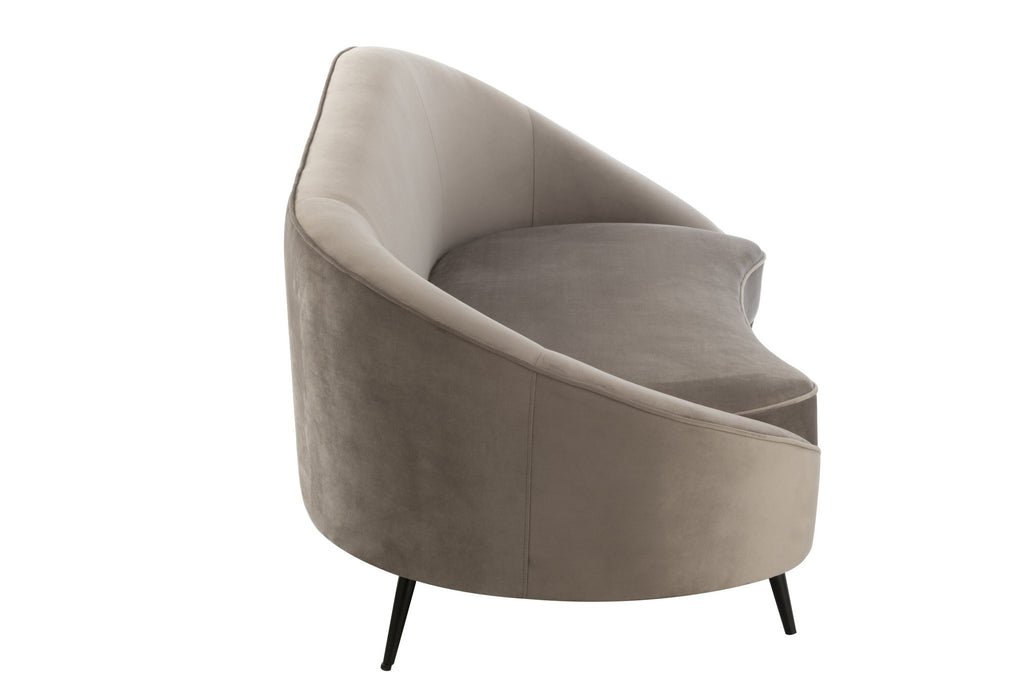 J-Line sofa Elisabeth - textiel - zilver