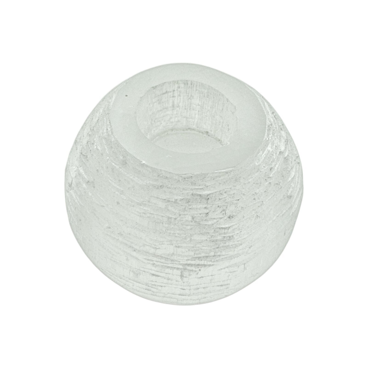 Waxinelichthouder Roze Seleniet, Bol, ca. 400-600 gram, 20141