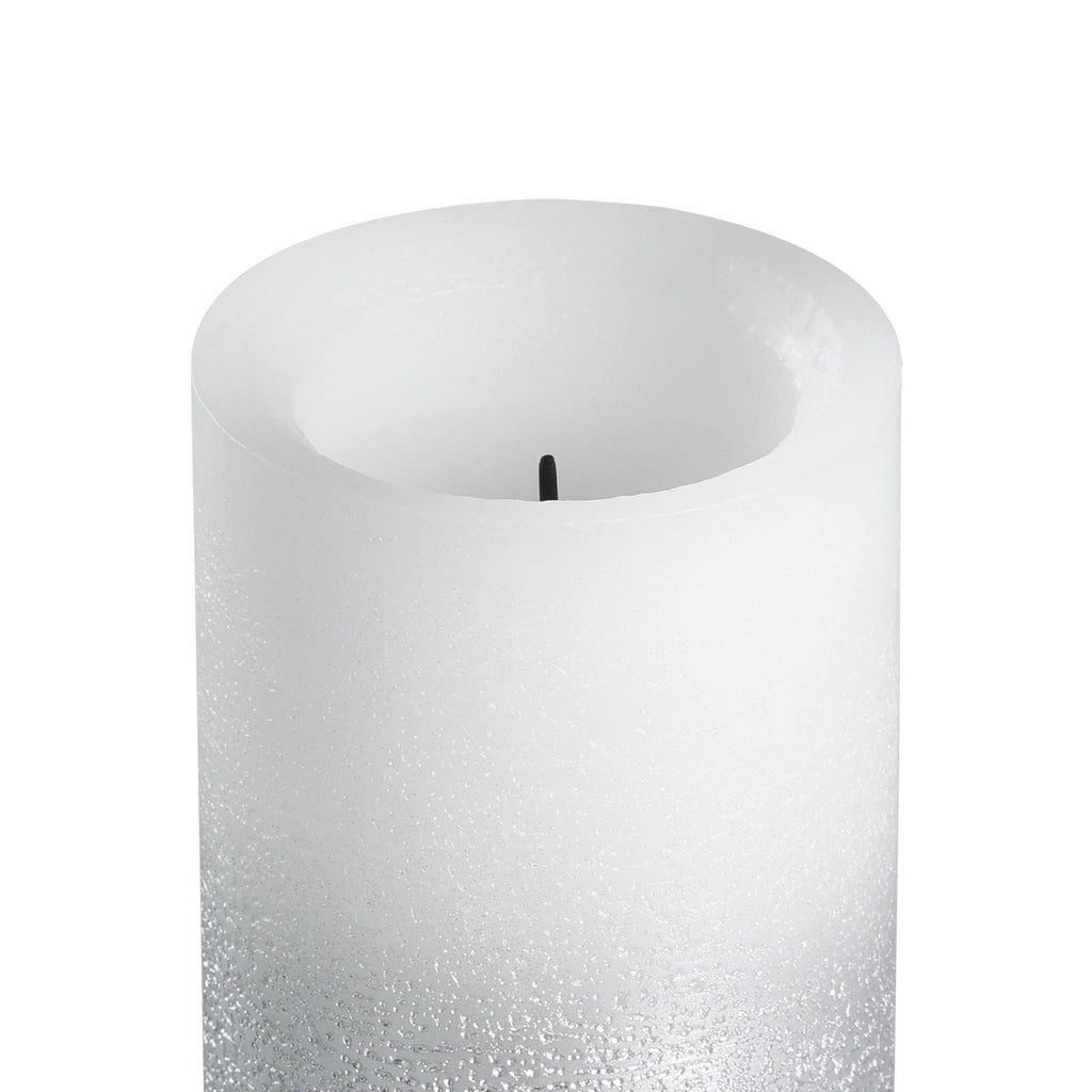 LED Kaars Amboriala Zilver 8x15 cm