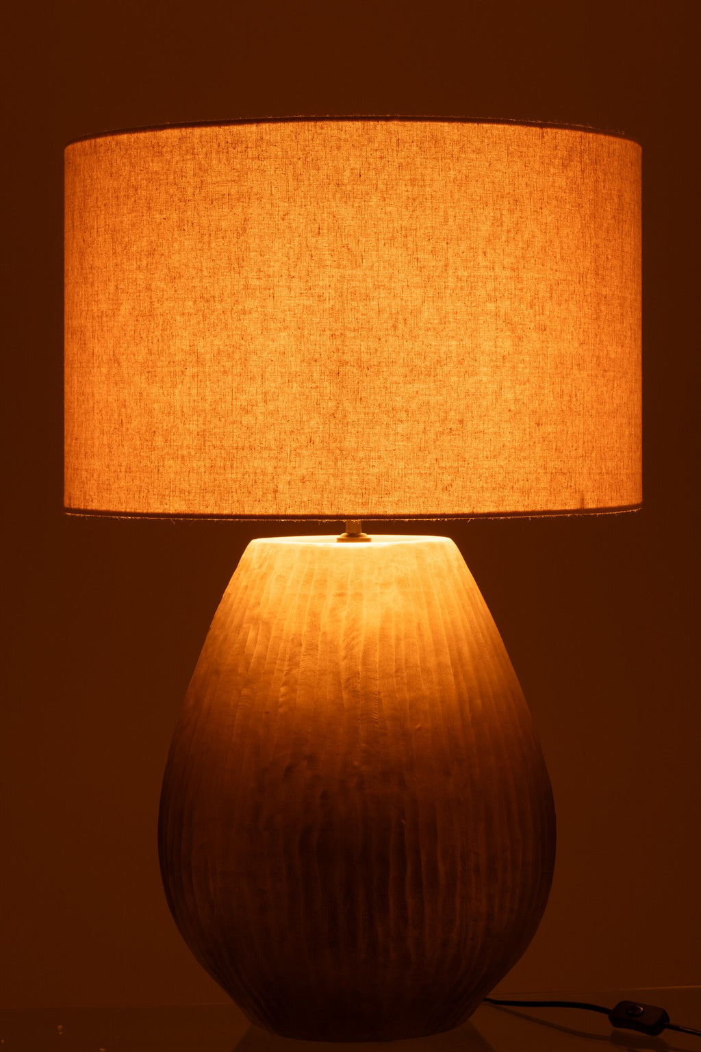 J-Line Lamp Nebu Rond Keramiek Goud Large