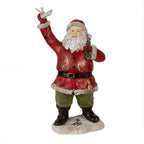Beeld Kerstman 13x10x23 cm Rood Polyresin Kerstdecoratie