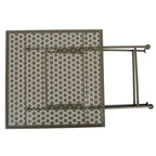 Bistroset Bistrotafel Bistrostoel 3-delig 60x60x70 / 50x40x93 cm Groen Metaal