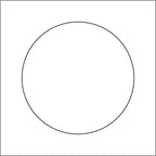 Blanco etiketten - Rond 35mm - wit
