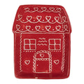 Dinerbord Huis 15x19x3 cm Rood Keramiek