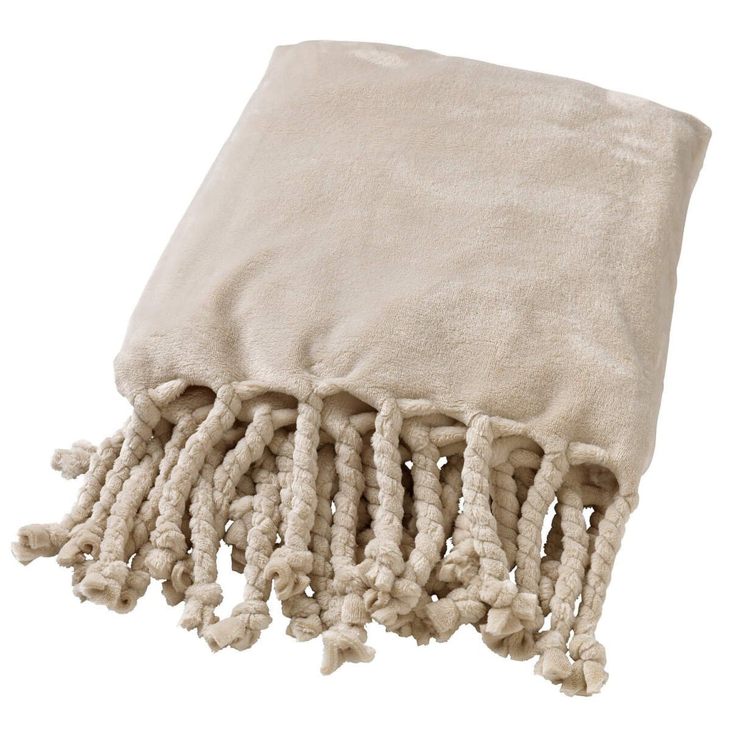 Dutch Decor Florijn - Plaid 150x200 cm - Puimsteen - beige
