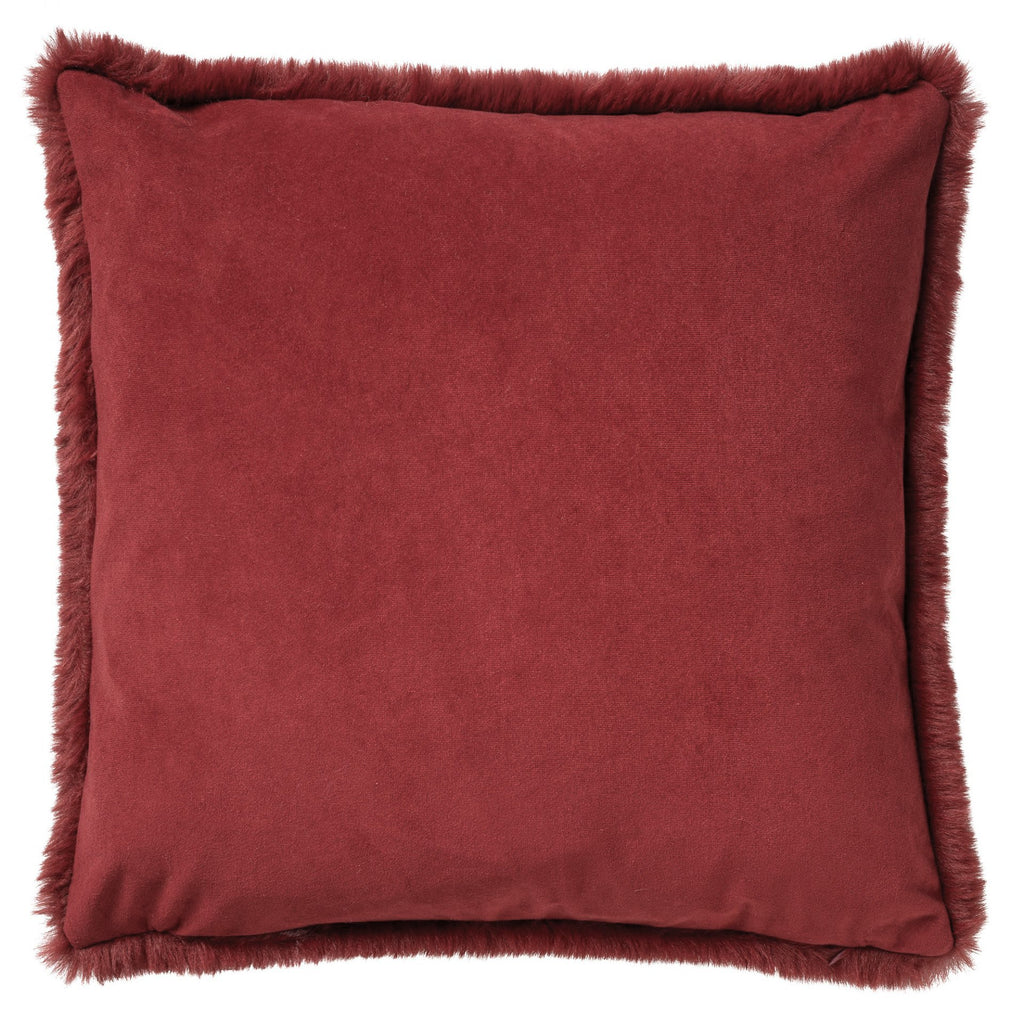 Dutch Decor Zaya - Kussen 45x45 cm - Merlot - rood
