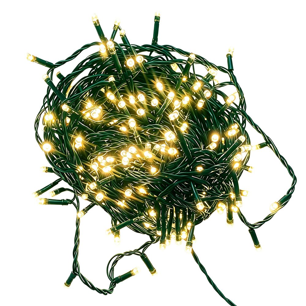 Decoratie Kerstslinger Wit Kunststof