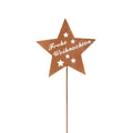 Metalensteker ster Merry Christmas op pick 60cm