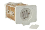 J-Line decoratie Peperkoek Huis - polyresin - beige/wit - LED