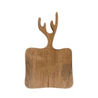 Schaal/Snijplank mango hout gewei 35cm